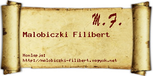 Malobiczki Filibert névjegykártya